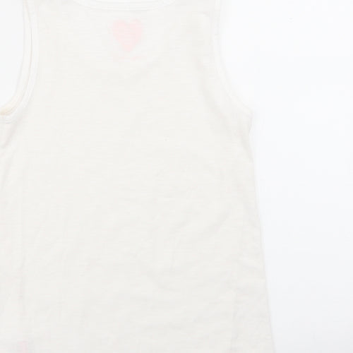 F&F Girls White   Basic T-Shirt Size 9-10 Years