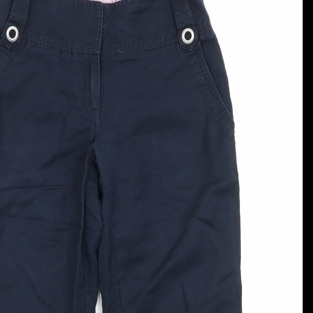 Crew Clothing Womens Blue   Capri Trousers Size 28 in L20 in