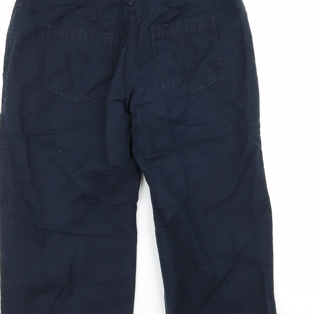 Crew Clothing Womens Blue   Capri Trousers Size 28 in L20 in