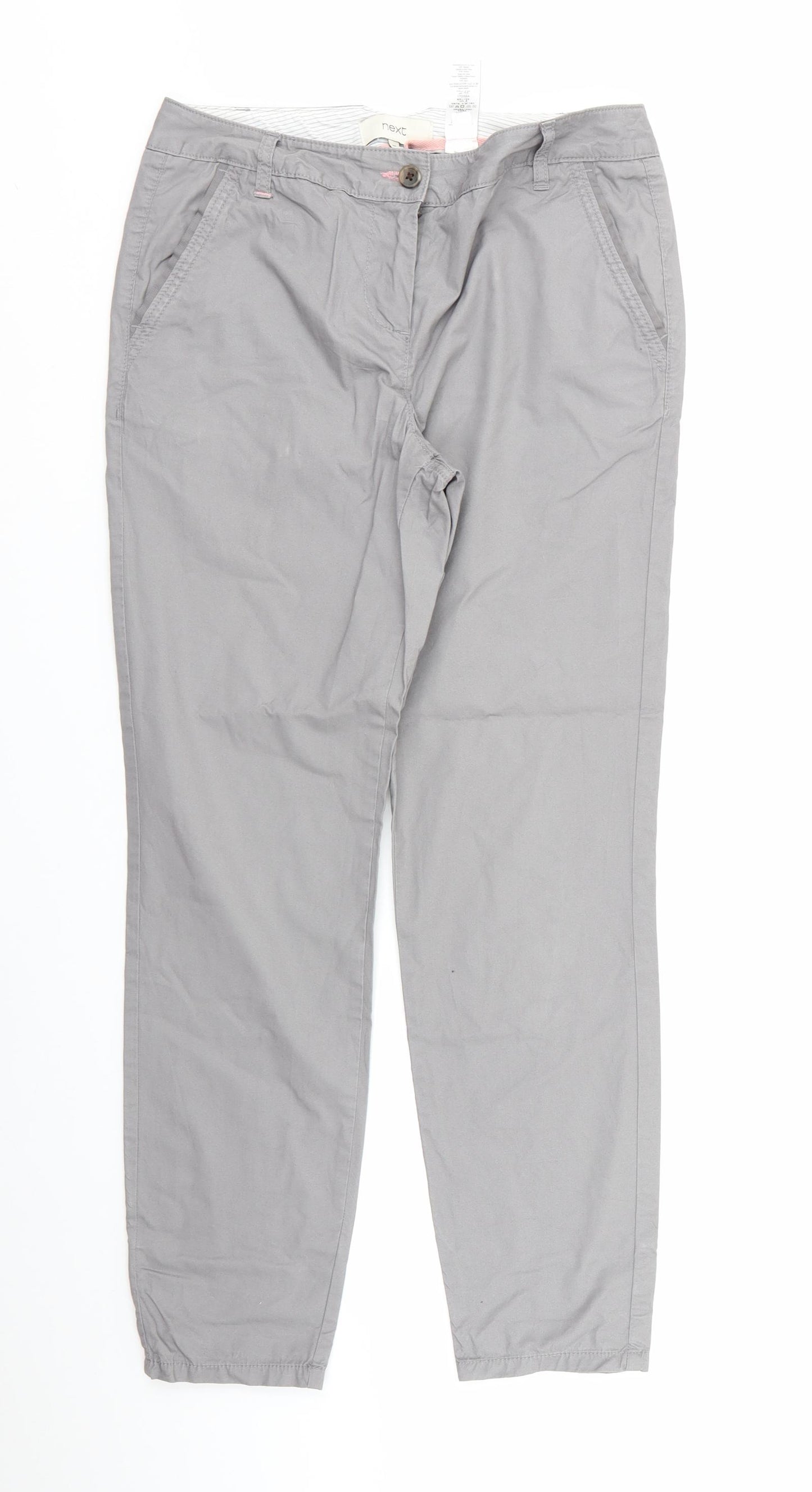 NEXT  Womens Grey   Trousers  Size 8 L28 in