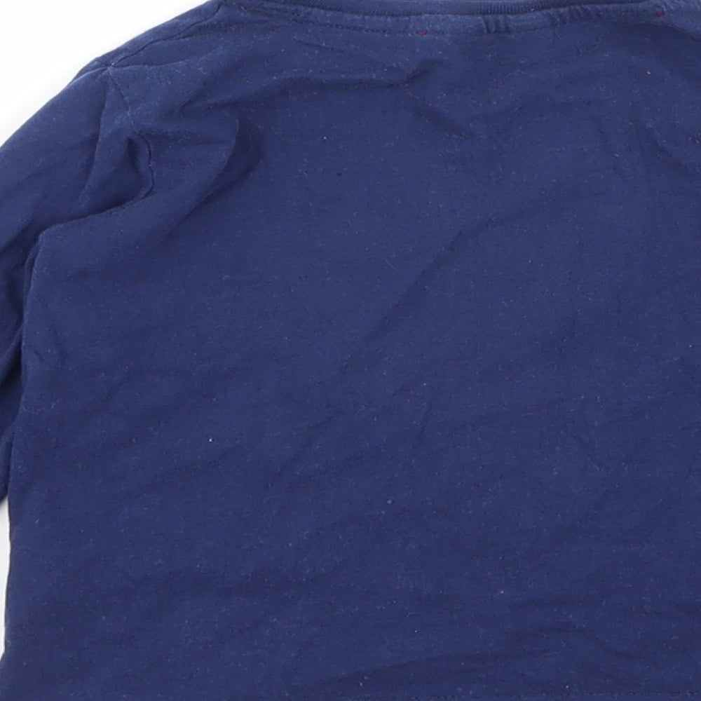 M&CO  Boys Blue Geometric  Basic T-Shirt Size 2-3 Years