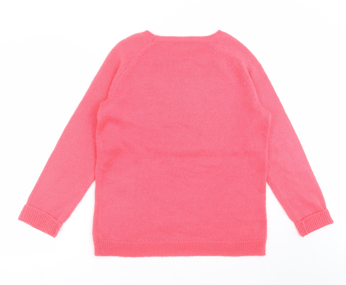 George Womens Pink  Knit Pullover Jumper Size 12  - zebra