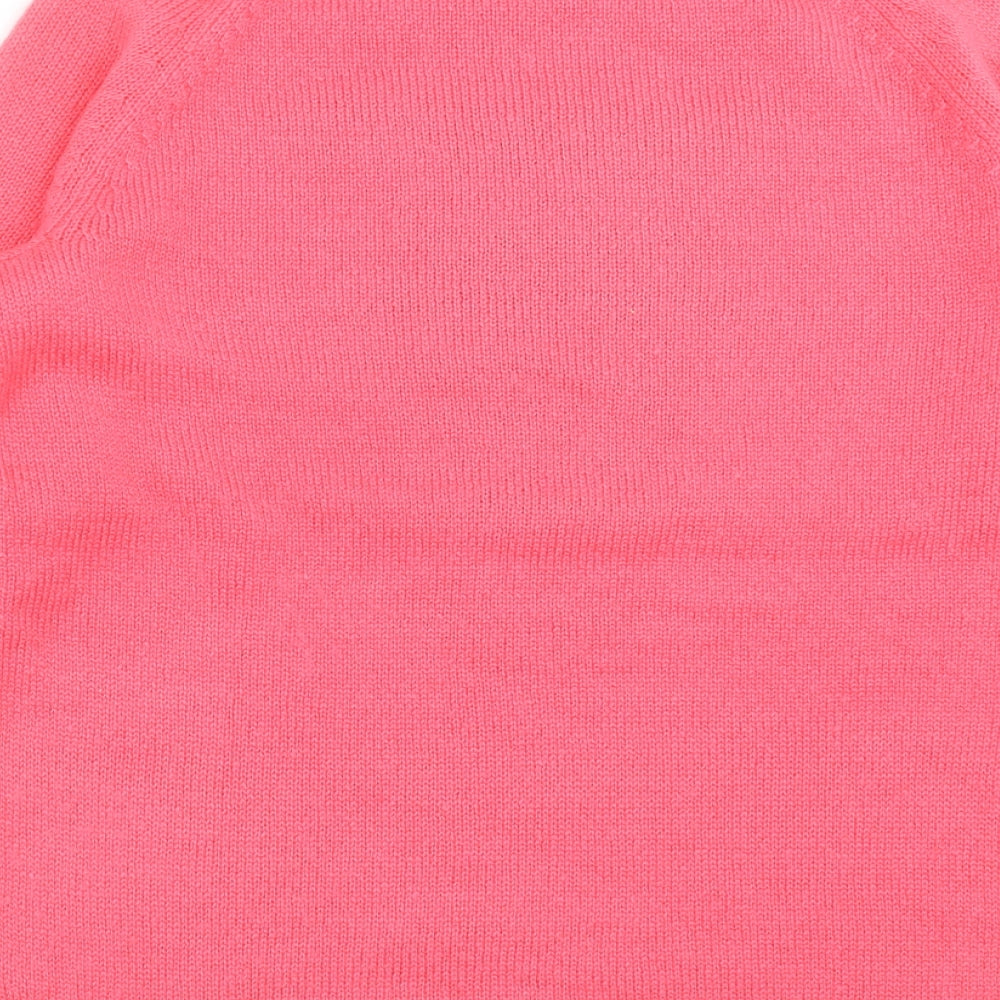 George Womens Pink  Knit Pullover Jumper Size 12  - zebra