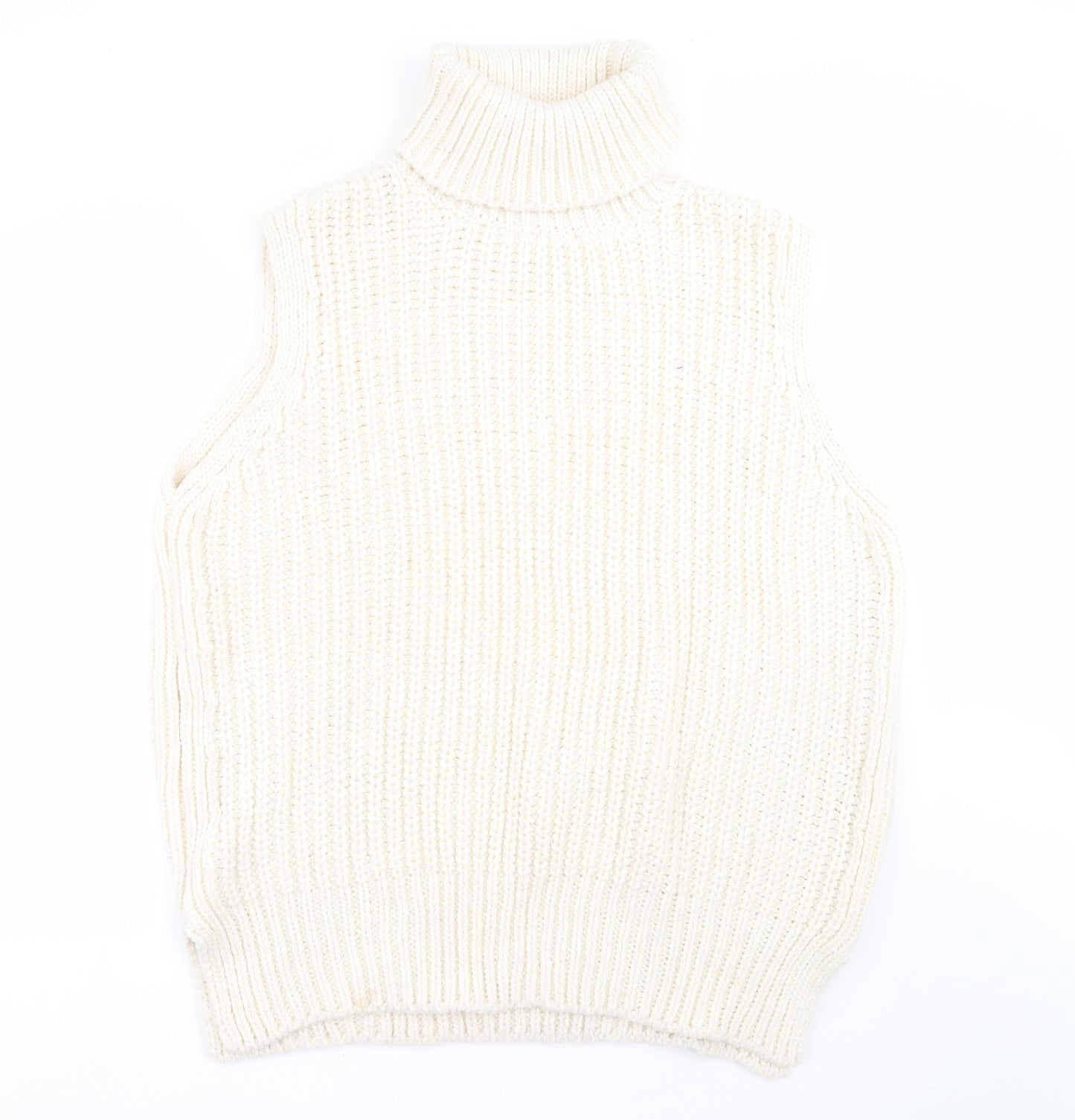 H&M Womens Ivory  Knit Pullover Jumper Size XL