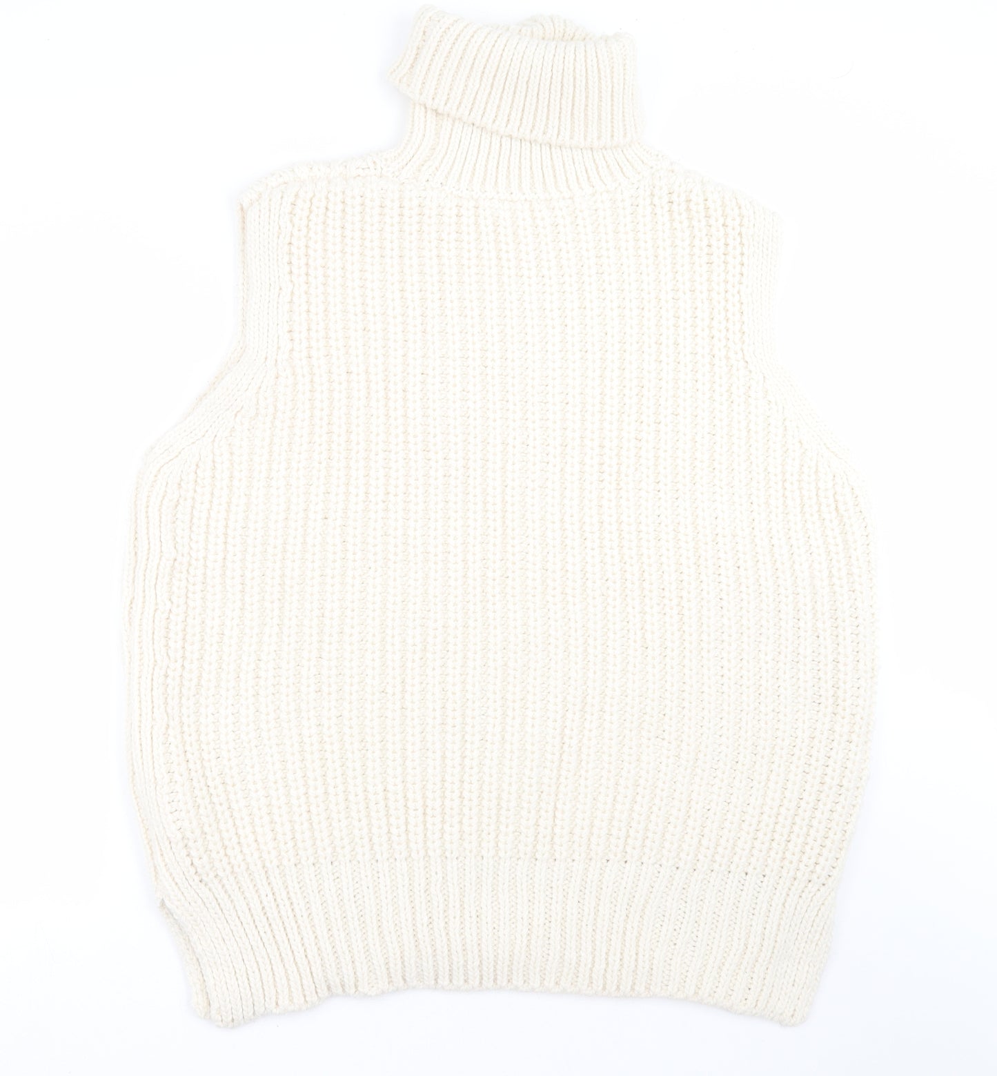 H&M Womens Ivory  Knit Pullover Jumper Size XL