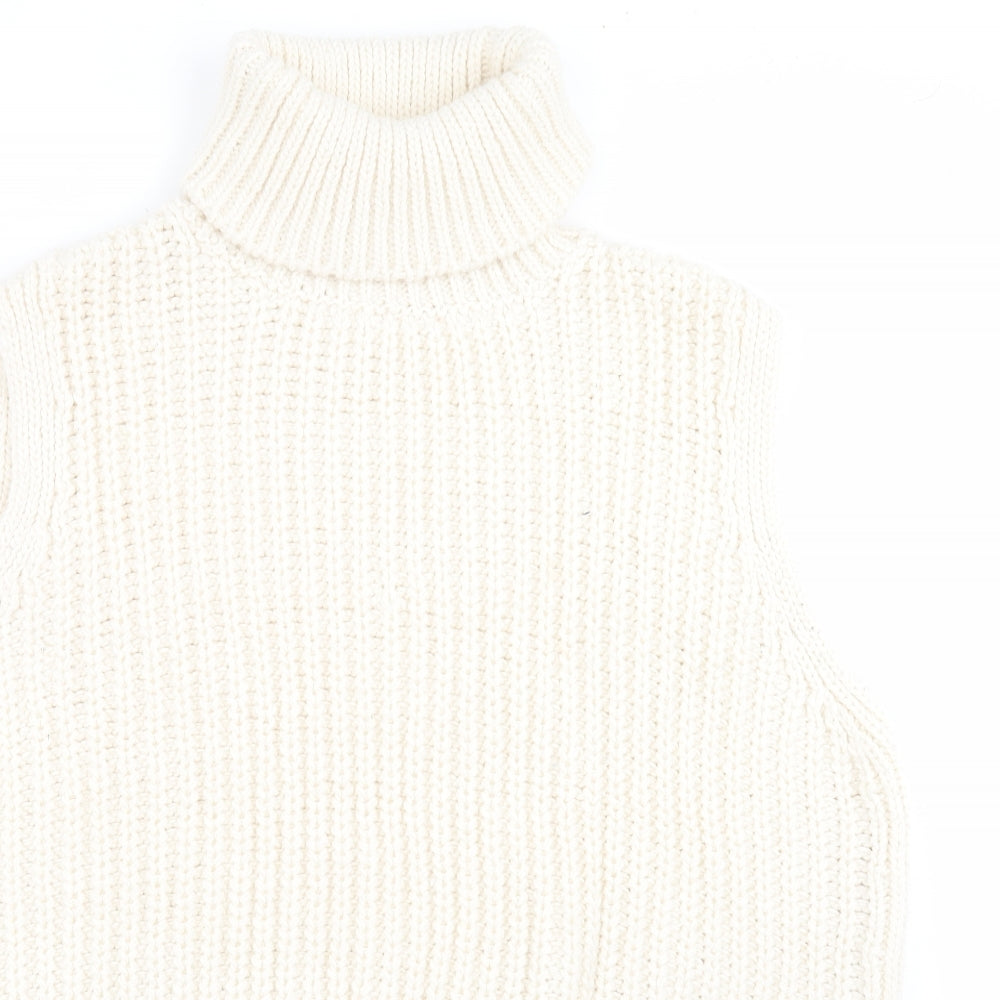 H&M Womens Ivory  Knit Pullover Jumper Size XL