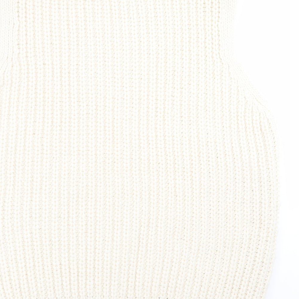 H&M Womens Ivory  Knit Pullover Jumper Size XL