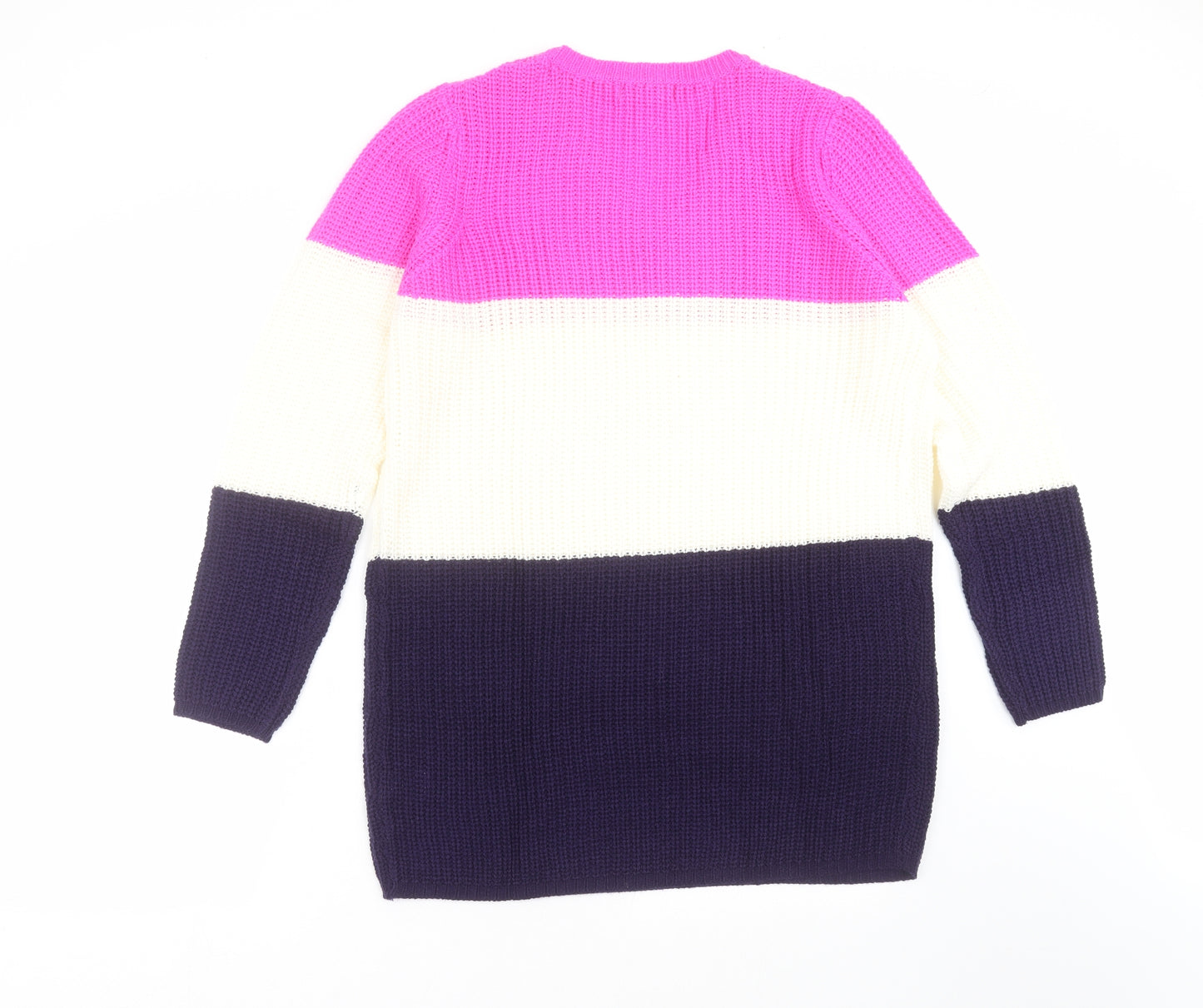Studio Womens Multicoloured  Knit Pullover Jumper Size 12  - Colour Block