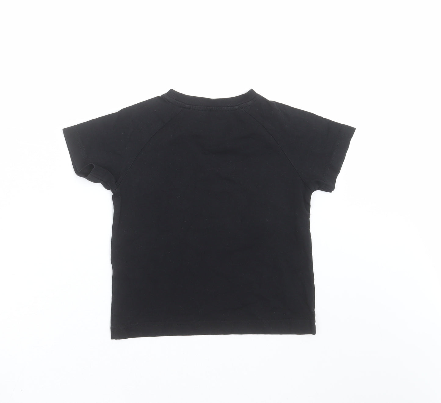 Matalan Boys Black   Basic T-Shirt Size 5 Years  - gaming