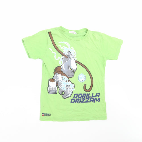 Lego Wear Boys Green   Basic T-Shirt Size 8 Years  - gorilla