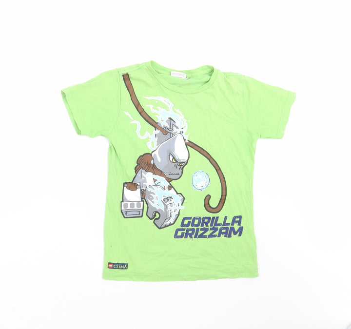 Lego Wear Boys Green Basic T-Shirt Size 8 Years - gorilla