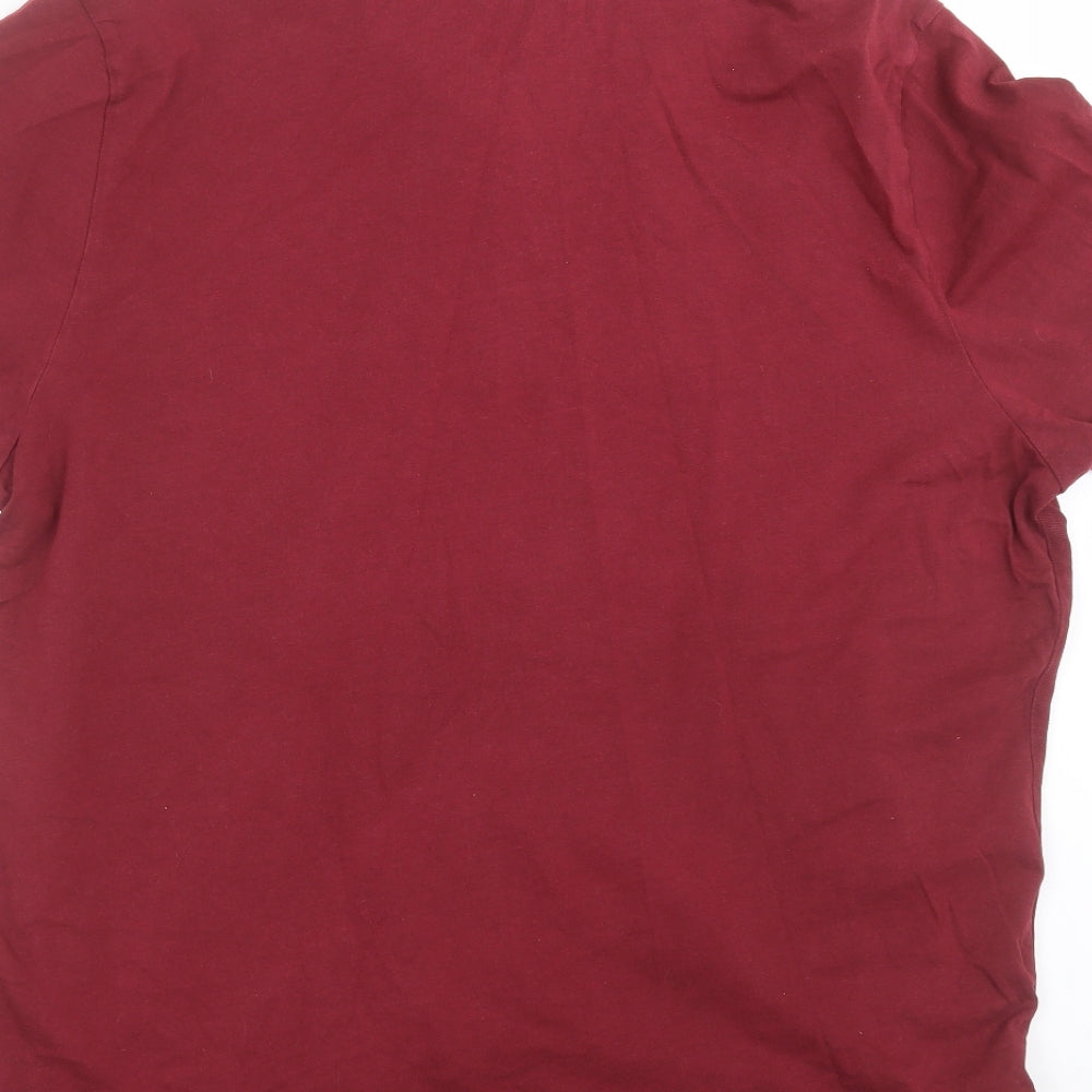 New Look Mens Red    Polo Size 2XL  - burgundy