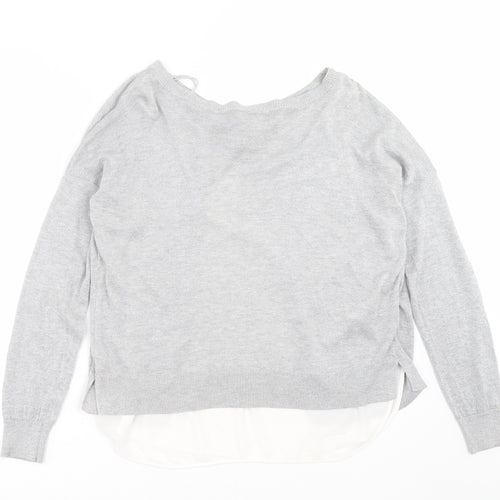 Only Our Story Womens Grey   Pullover Jumper Size L