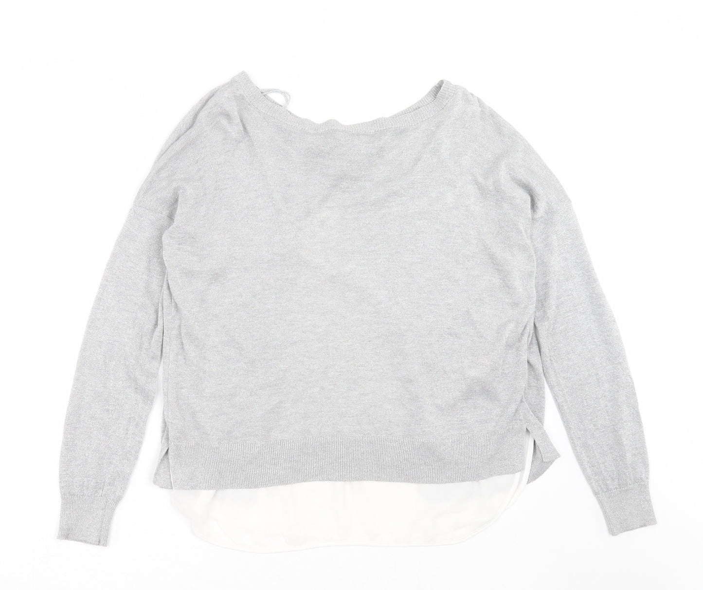 Only Our Story Womens Grey   Pullover Jumper Size L