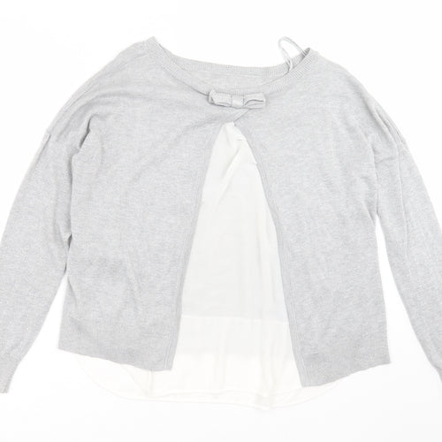 Only Our Story Womens Grey   Pullover Jumper Size L