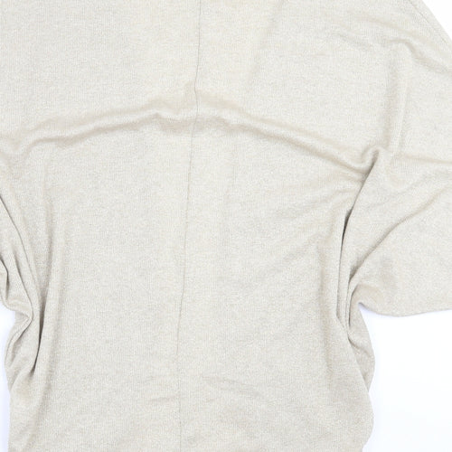 River Island Womens Gold   Cardigan Jumper Size 10