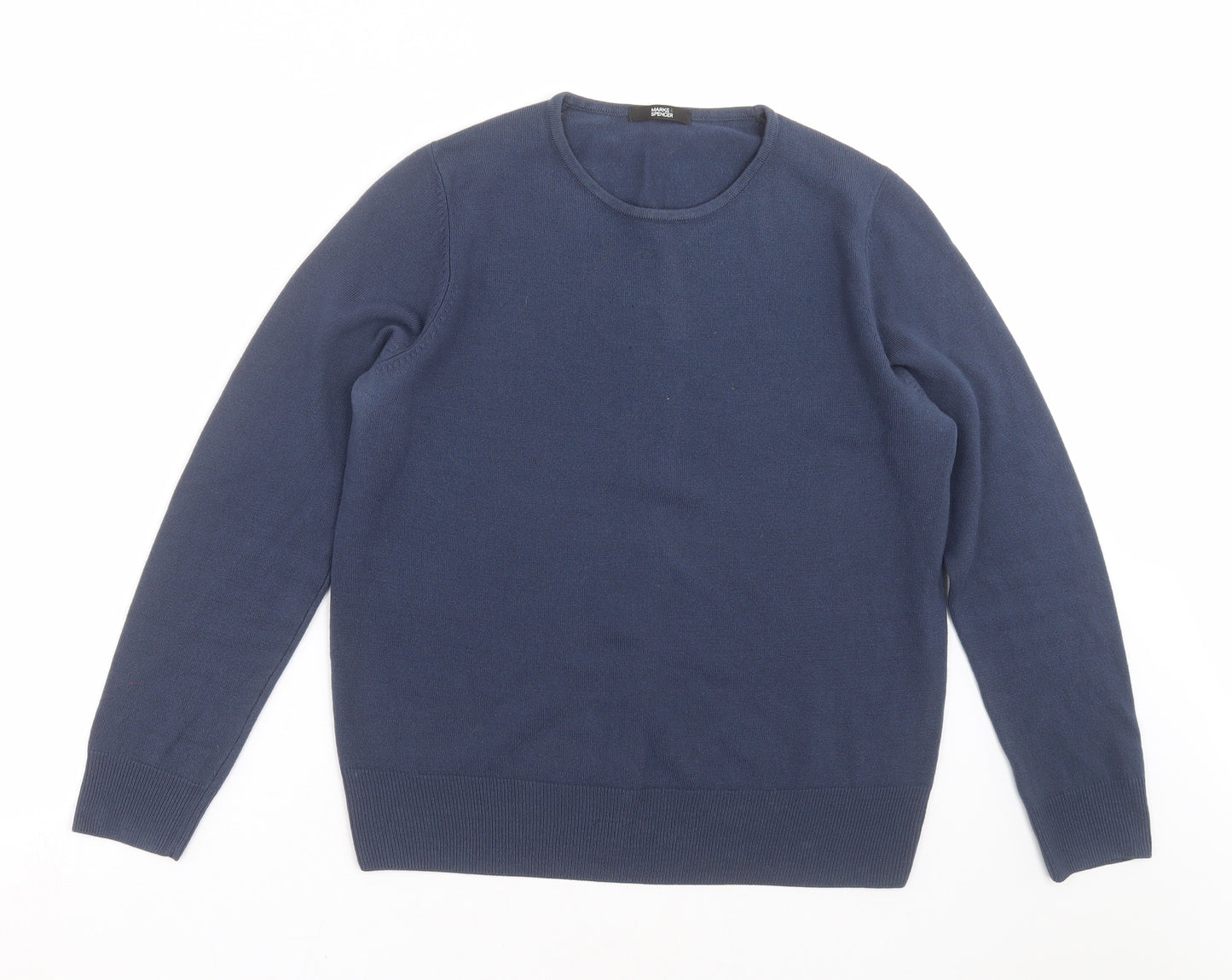Marks and Spencer Womens Blue  Knit Pullover Jumper Size 14