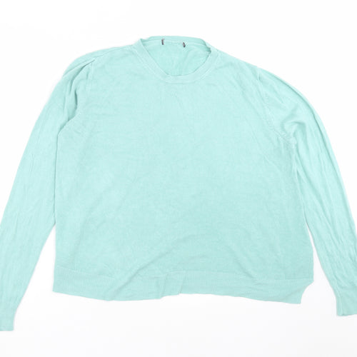 Marks and Spencer Womens Green  Knit Pullover Jumper Size 22