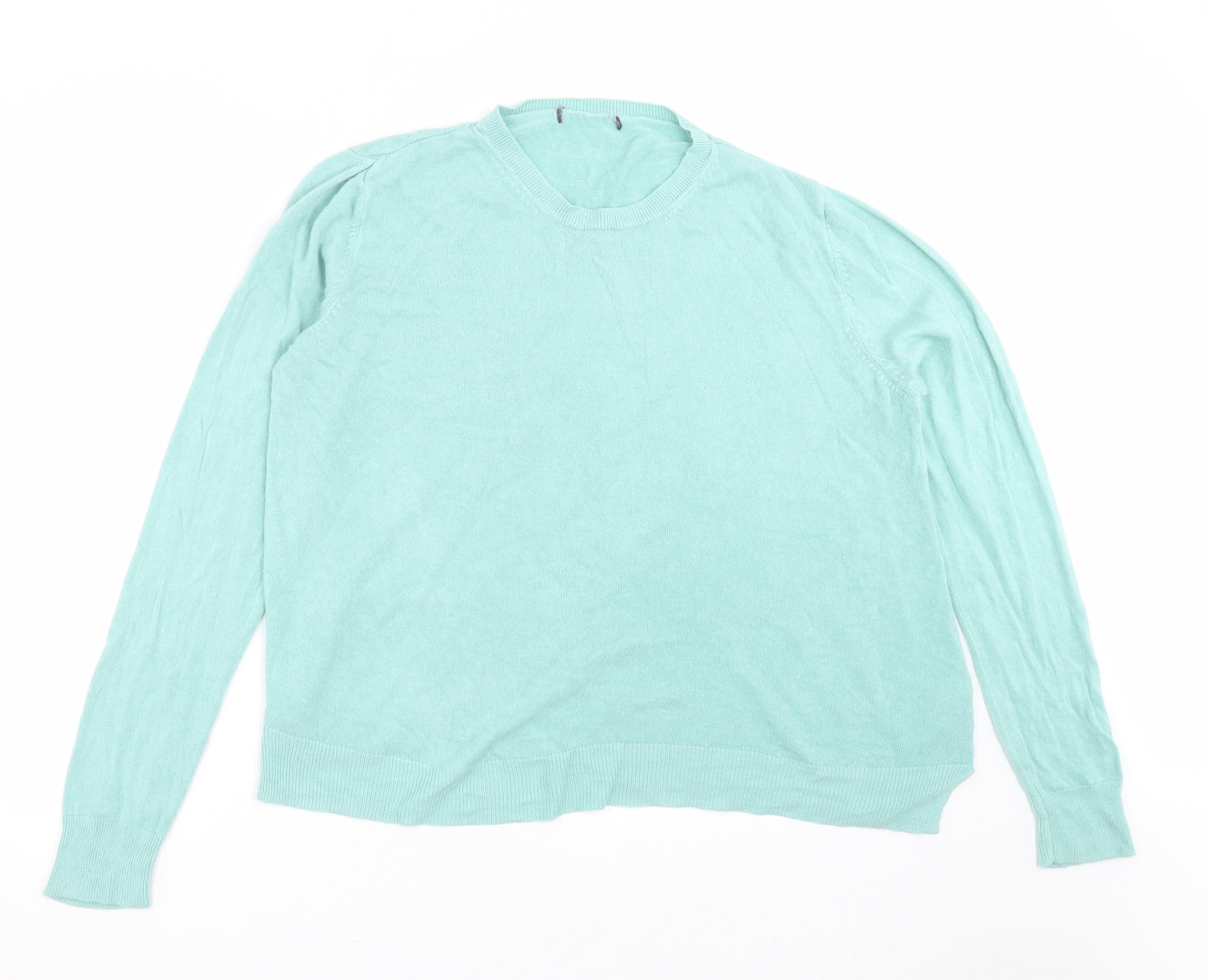 Marks and Spencer Womens Green  Knit Pullover Jumper Size 22