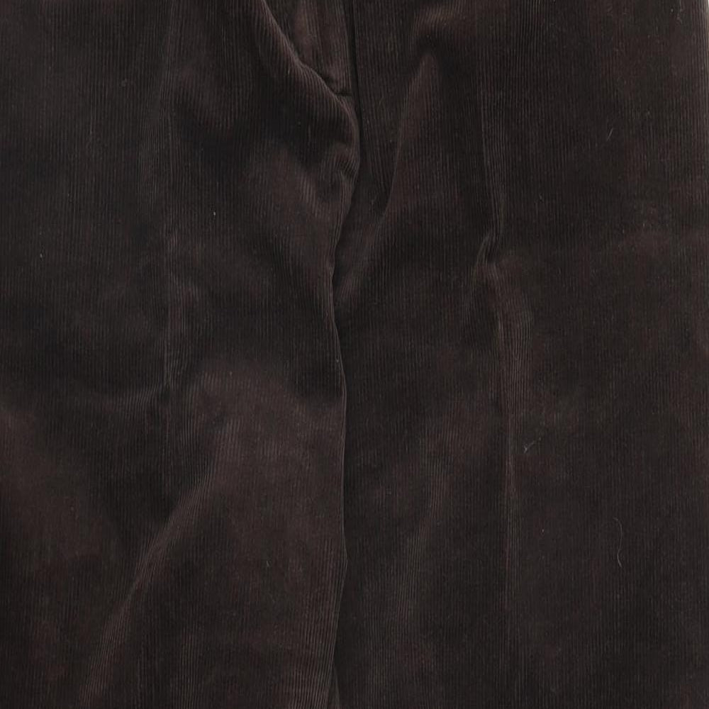 Lands' End Womens Brown  Corduroy Straight Jeans Size 16 L29 in