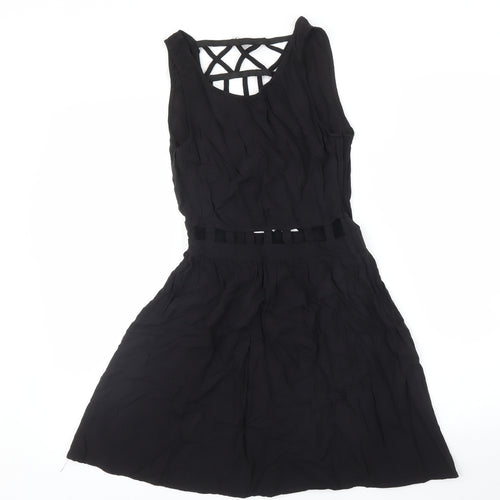 H&M Womens Black   A-Line  Size 8