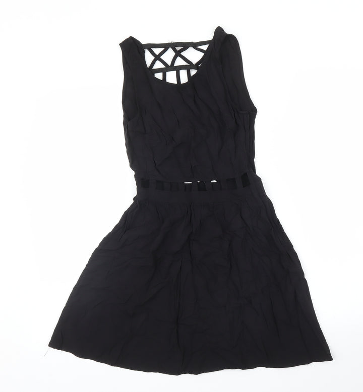 H&M Womens Black   A-Line  Size 8