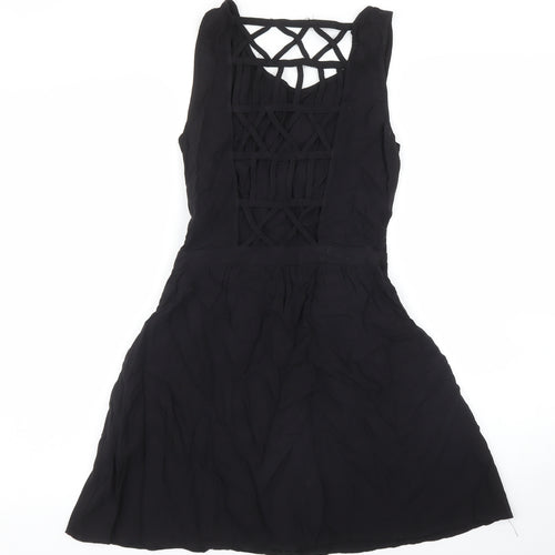 H&M Womens Black   A-Line  Size 8