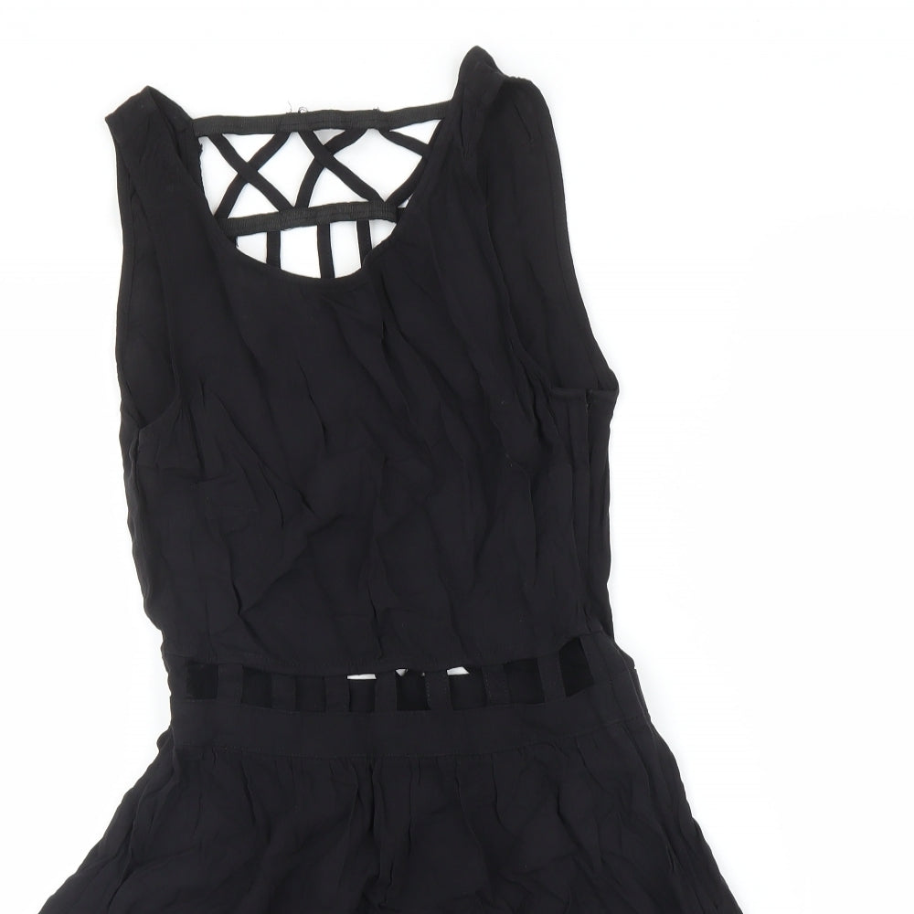 H&M Womens Black   A-Line  Size 8