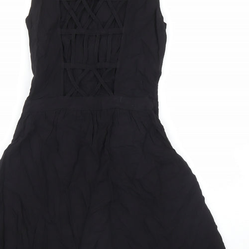H&M Womens Black   A-Line  Size 8
