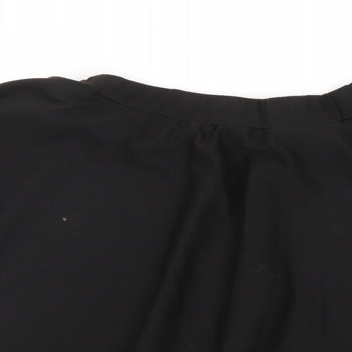 Preworn Womens Black   A-Line Skirt Size L