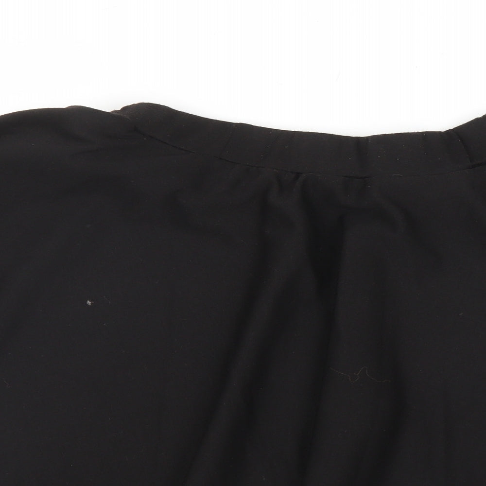 Preworn Womens Black   A-Line Skirt Size L