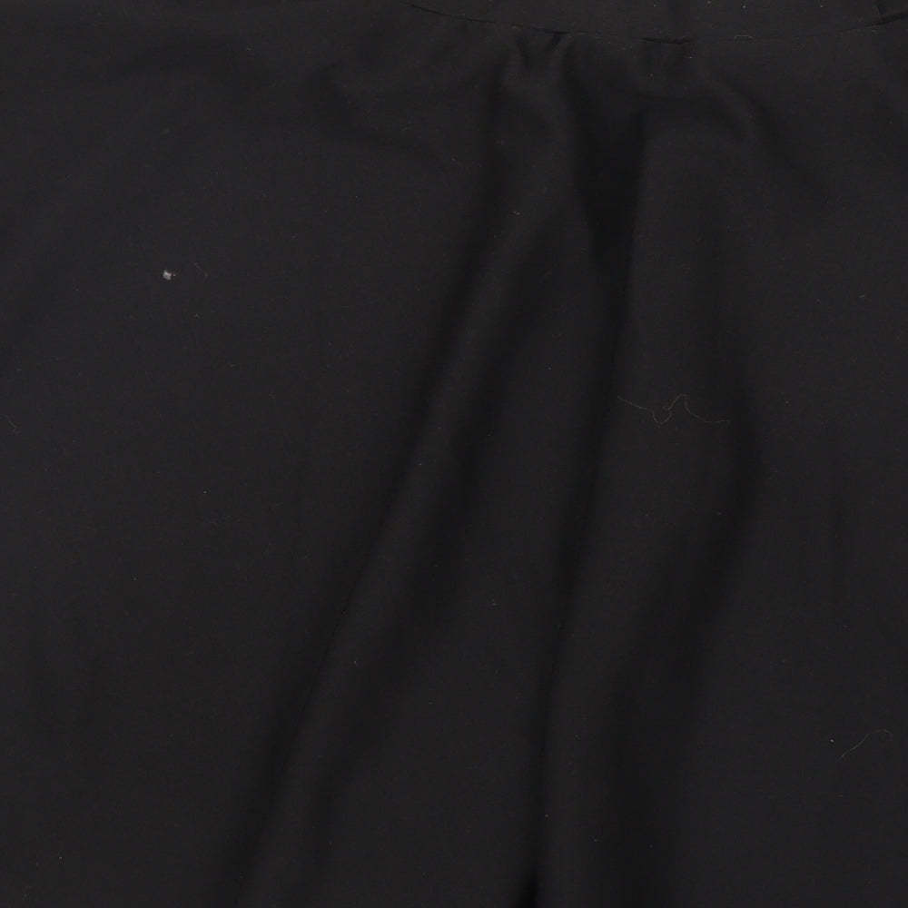 Preworn Womens Black   A-Line Skirt Size L