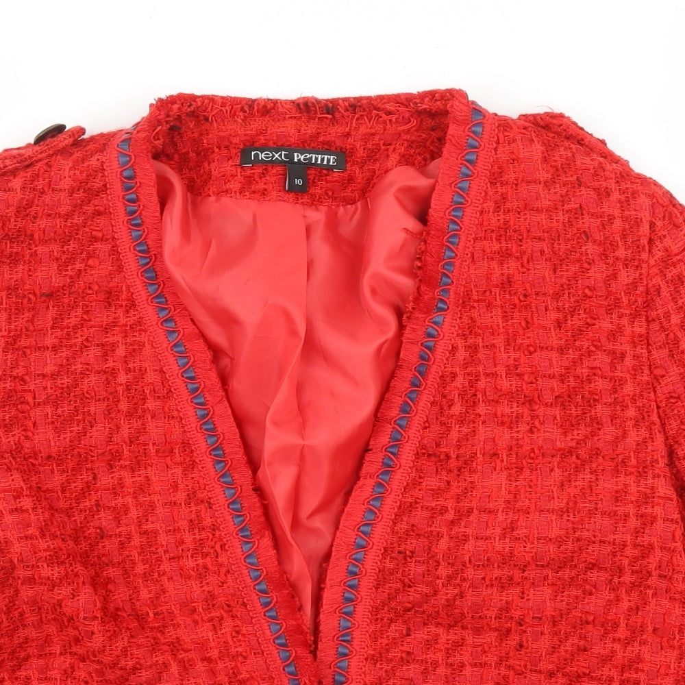 NEXT Womens Red   Jacket Blazer Size 10  - Chanel jacket