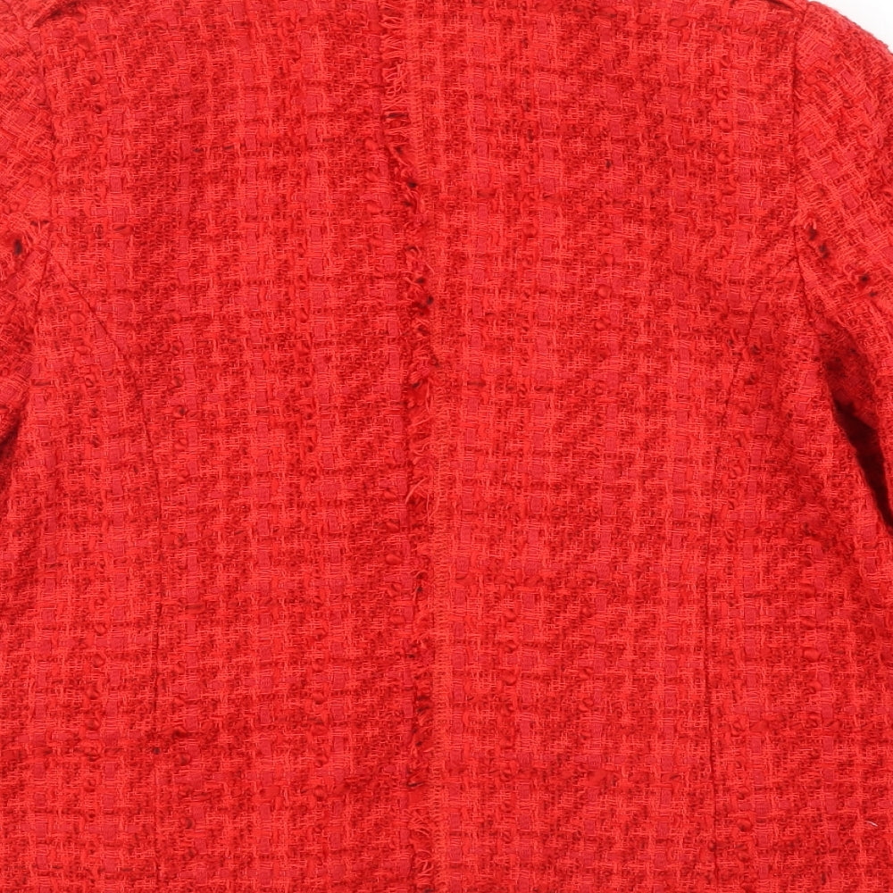 NEXT Womens Red   Jacket Blazer Size 10  - Chanel jacket