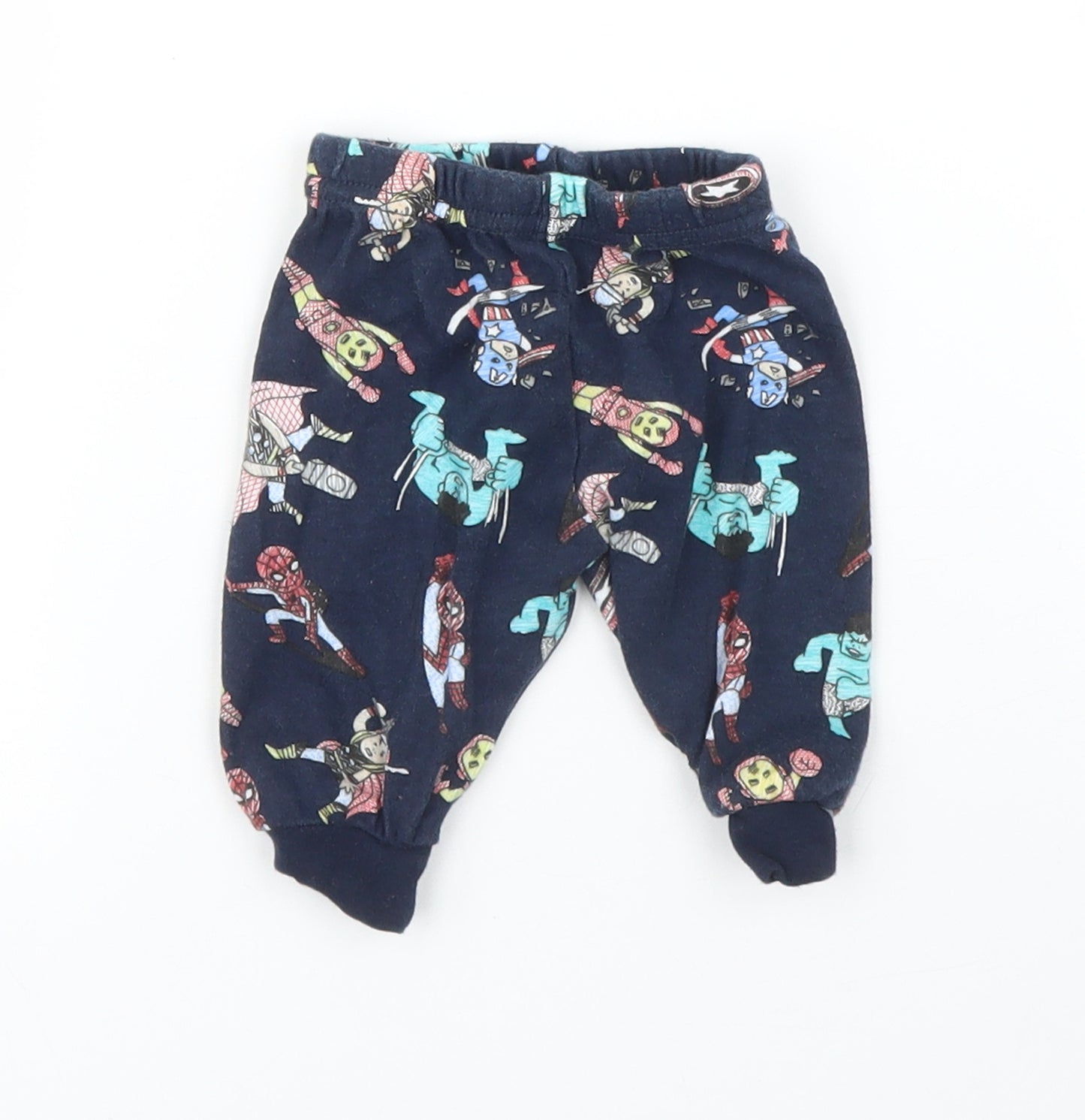 Primark Baby Blue   Capri Leggings Size 0-3 Months  - Marvel