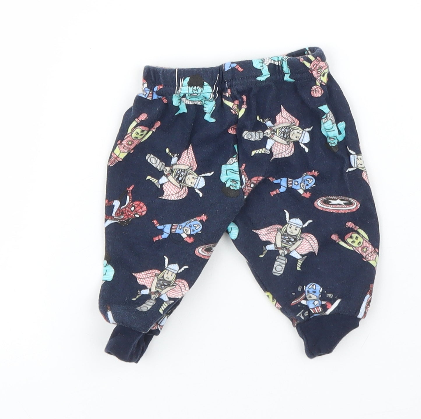 Primark Baby Blue   Capri Leggings Size 0-3 Months  - Marvel