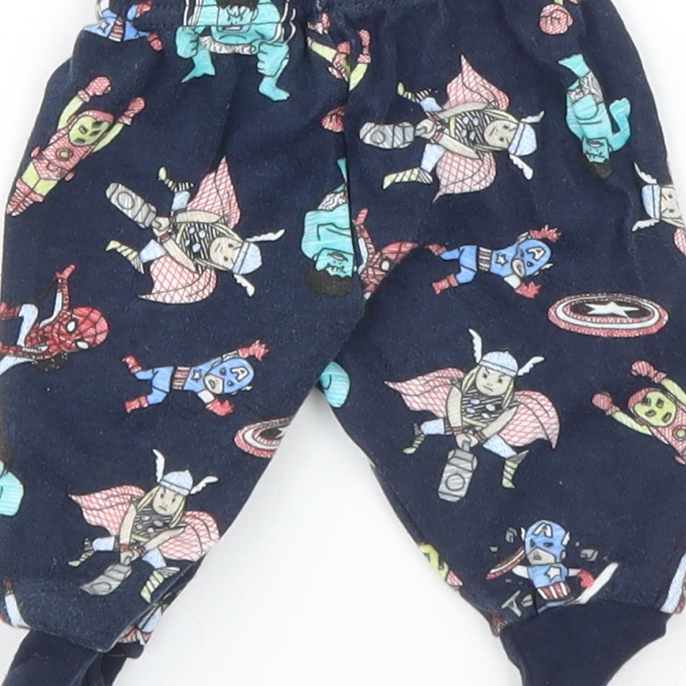 Primark Baby Blue   Capri Leggings Size 0-3 Months  - Marvel