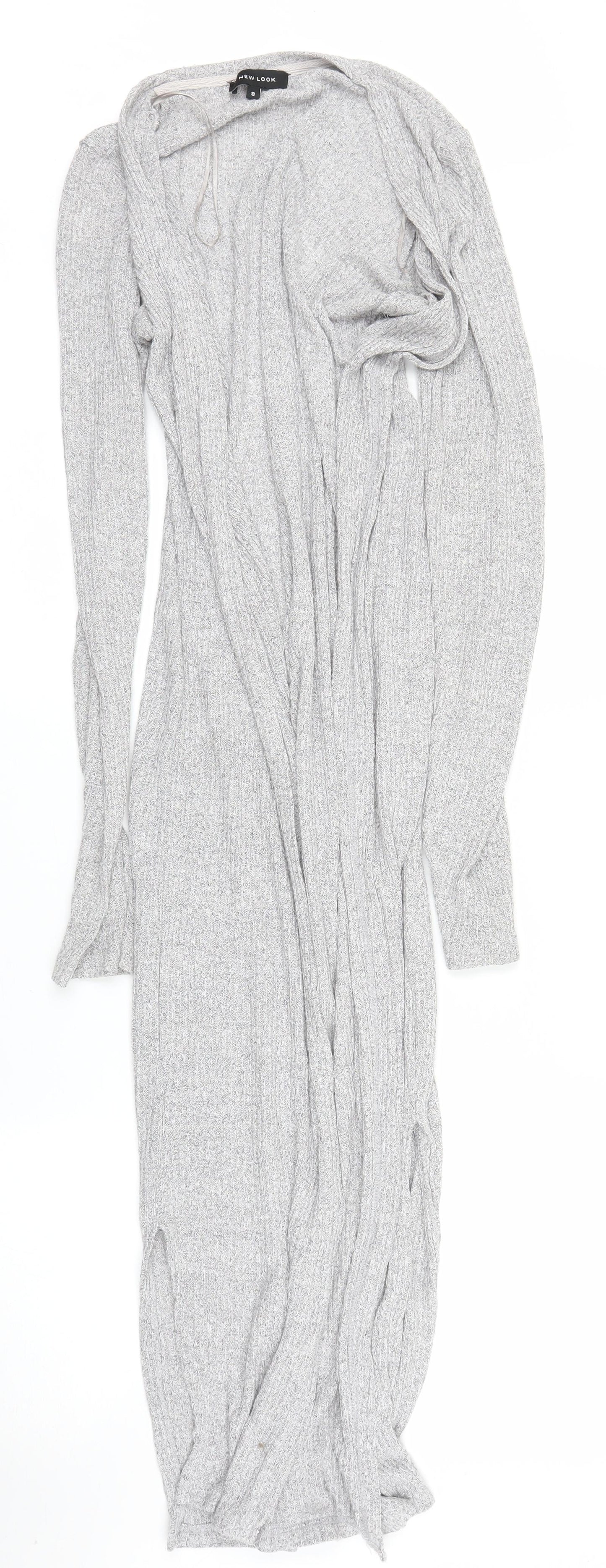 New Look Womens Grey   Cardigan Jumper Size 8