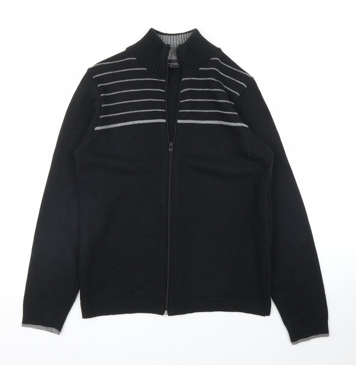Burton Mens Black Full Zip Jumper Size S