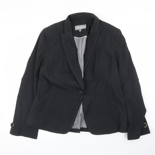 M&S Womens Grey   Jacket Blazer Size 14