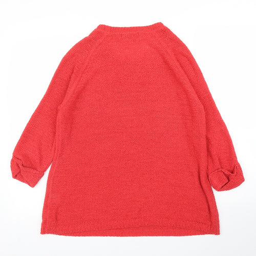 International Womens Red   Pullover Jumper Size 16