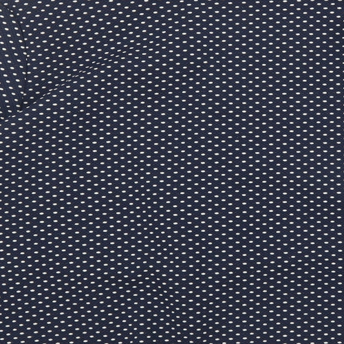 M&S Womens Blue Polka Dot  Jacket Blazer Size 10