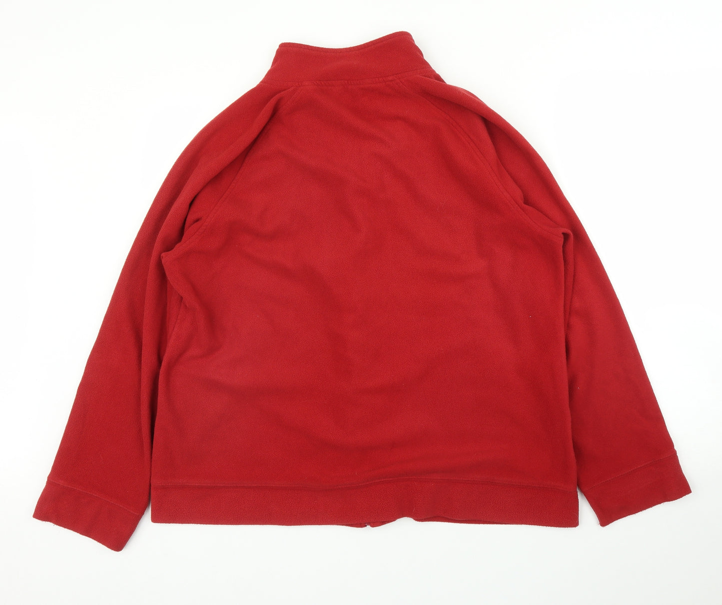 George Womens Red  Fleece Full Zip Jumper Size L