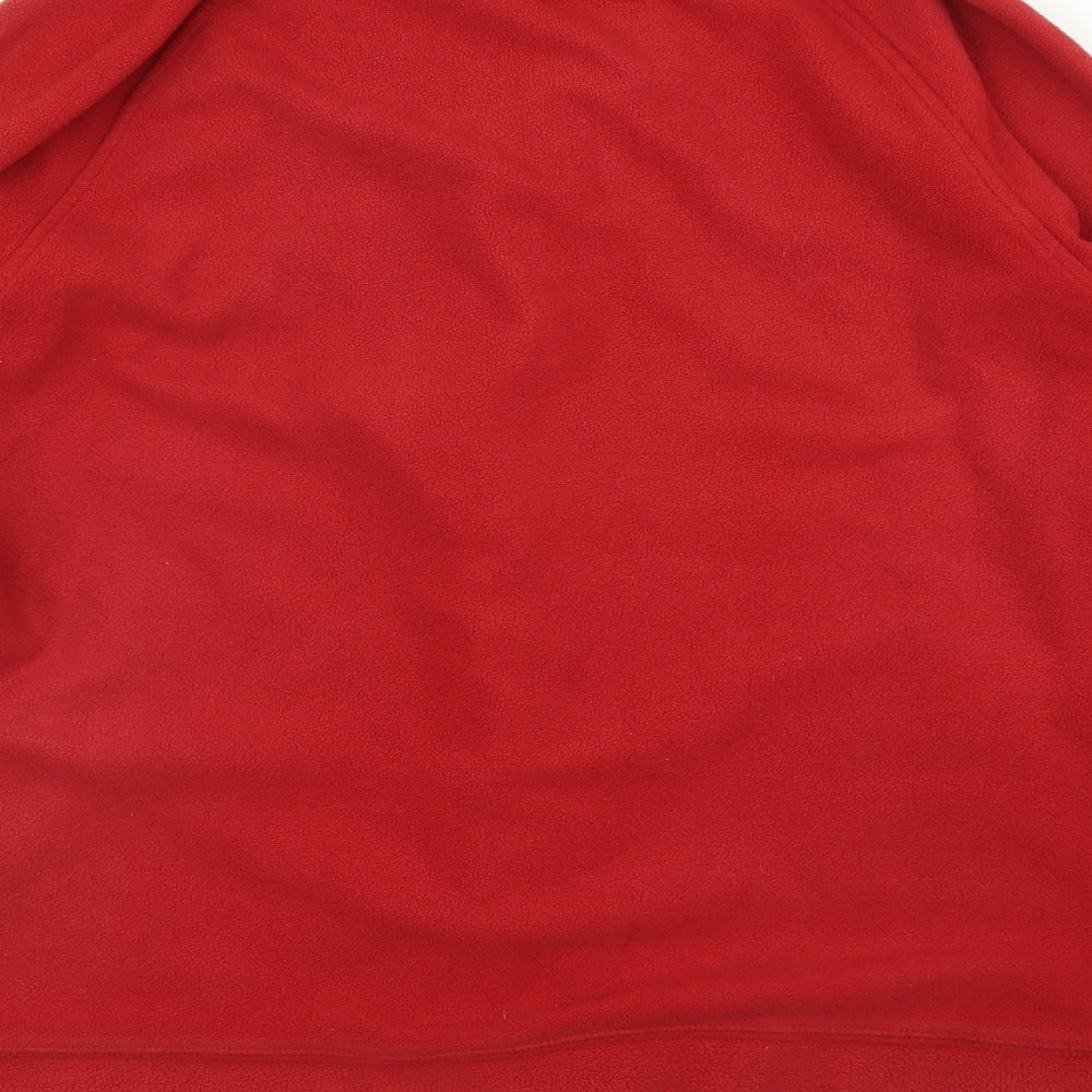 George Womens Red  Fleece Full Zip Jumper Size L