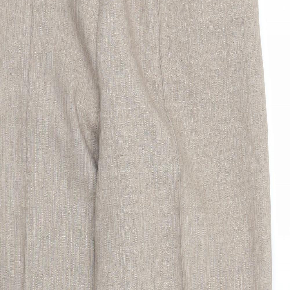 M&S Womens Brown   Trousers  Size 12 L30 in