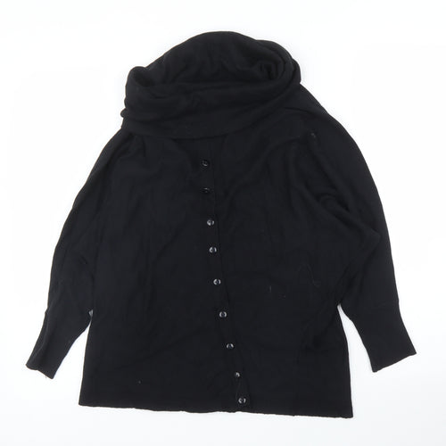 Preworn Womens Black   Cardigan Jumper Size M
