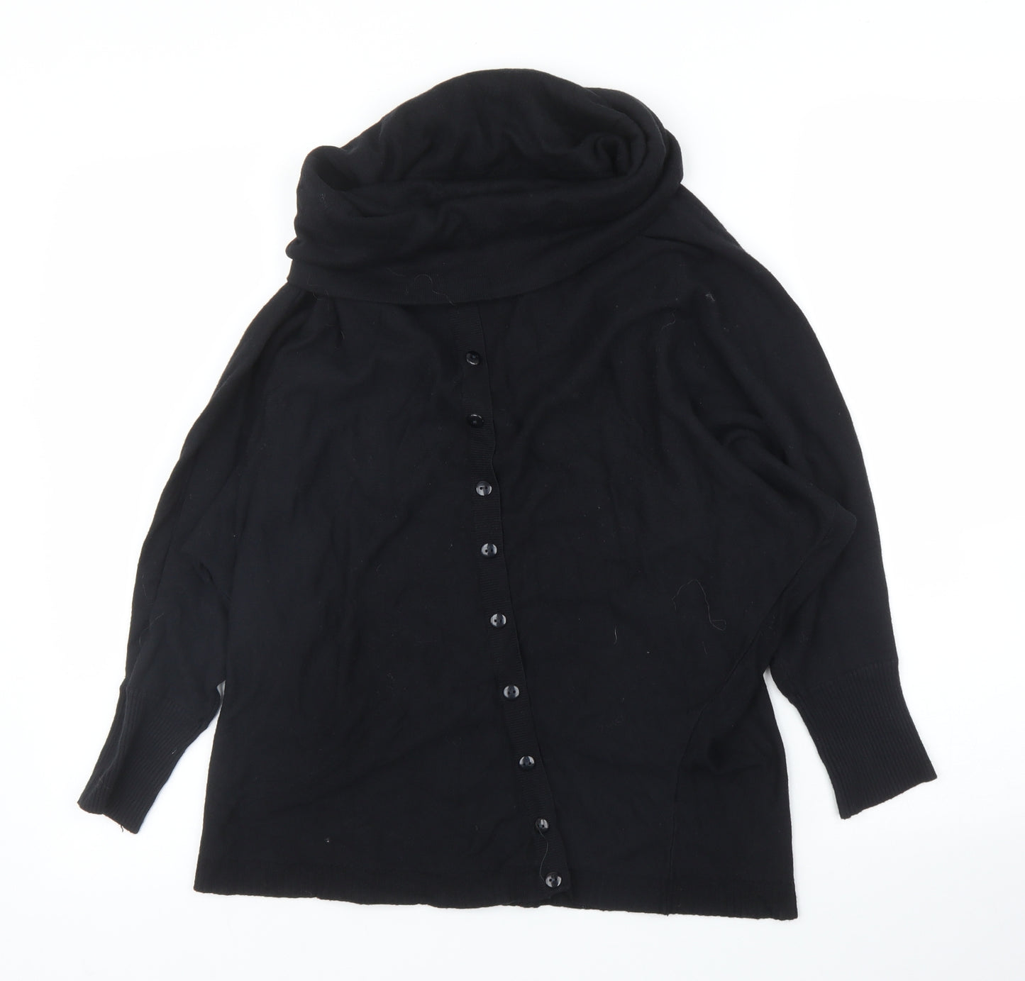 Preworn Womens Black   Cardigan Jumper Size M