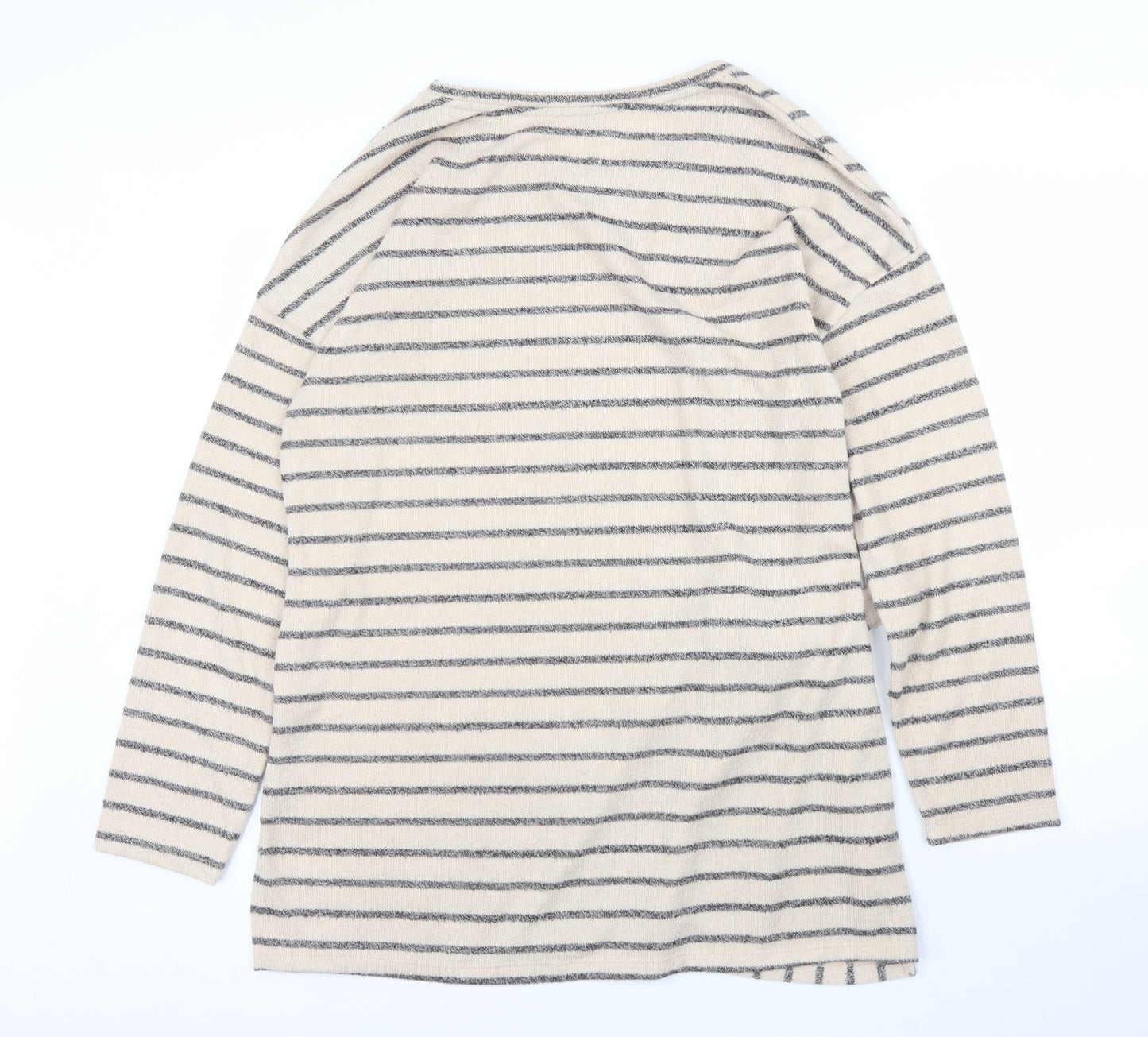 Papaya Womens Beige Striped  Tunic Jumper Size 16