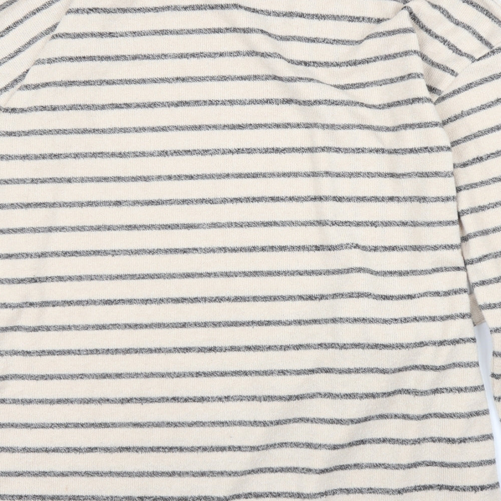 Papaya Womens Beige Striped  Tunic Jumper Size 16