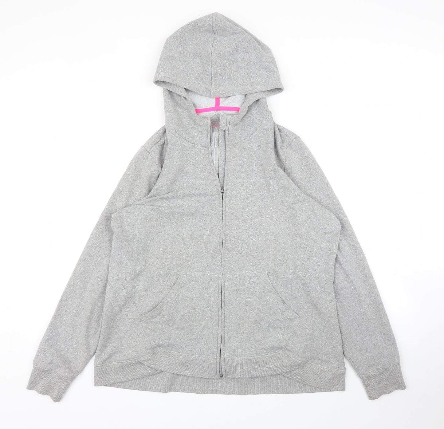 M&S Womens Grey   Full Zip Hoodie Size 18